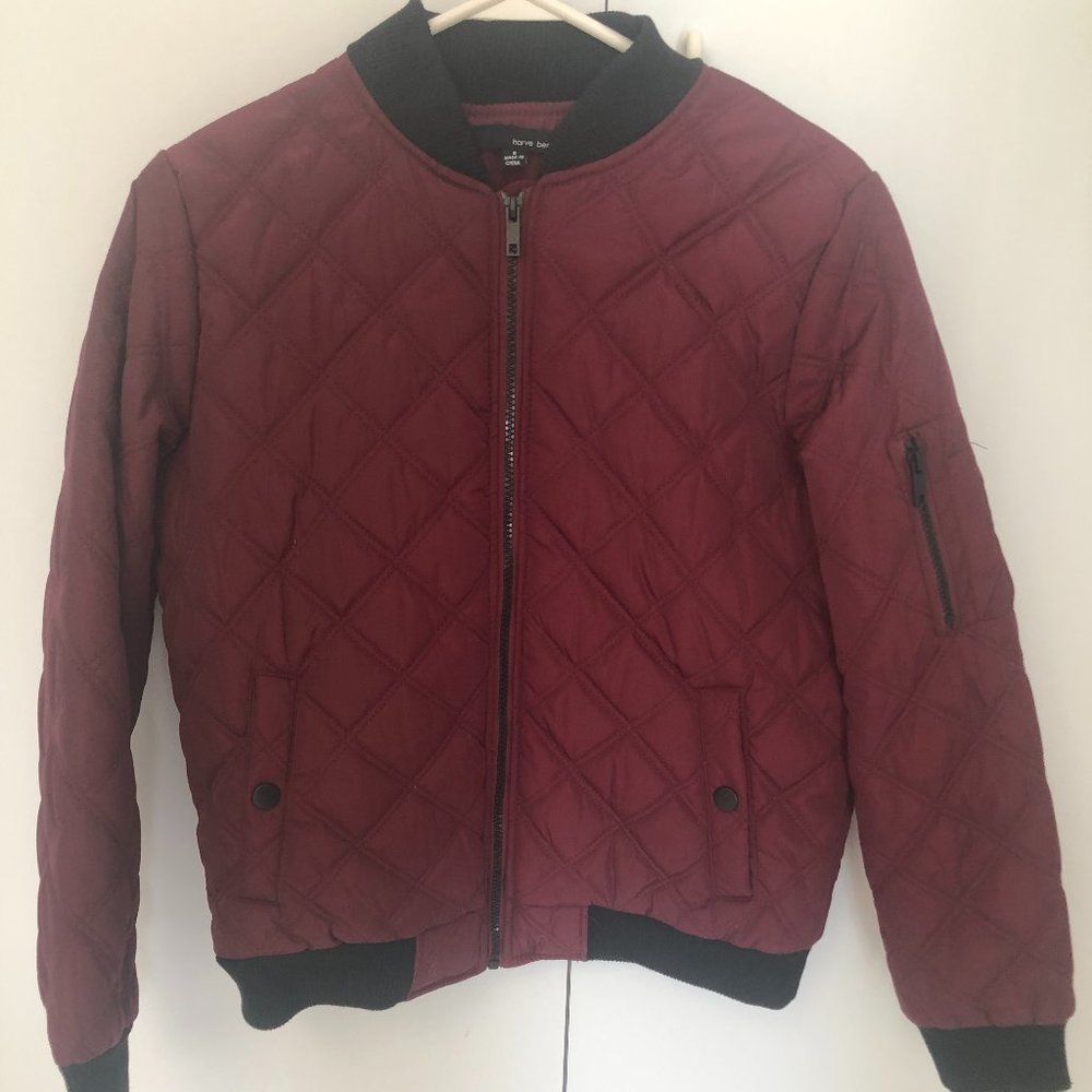 Havre Bernard Purple Lined Quilted Jacket Size S